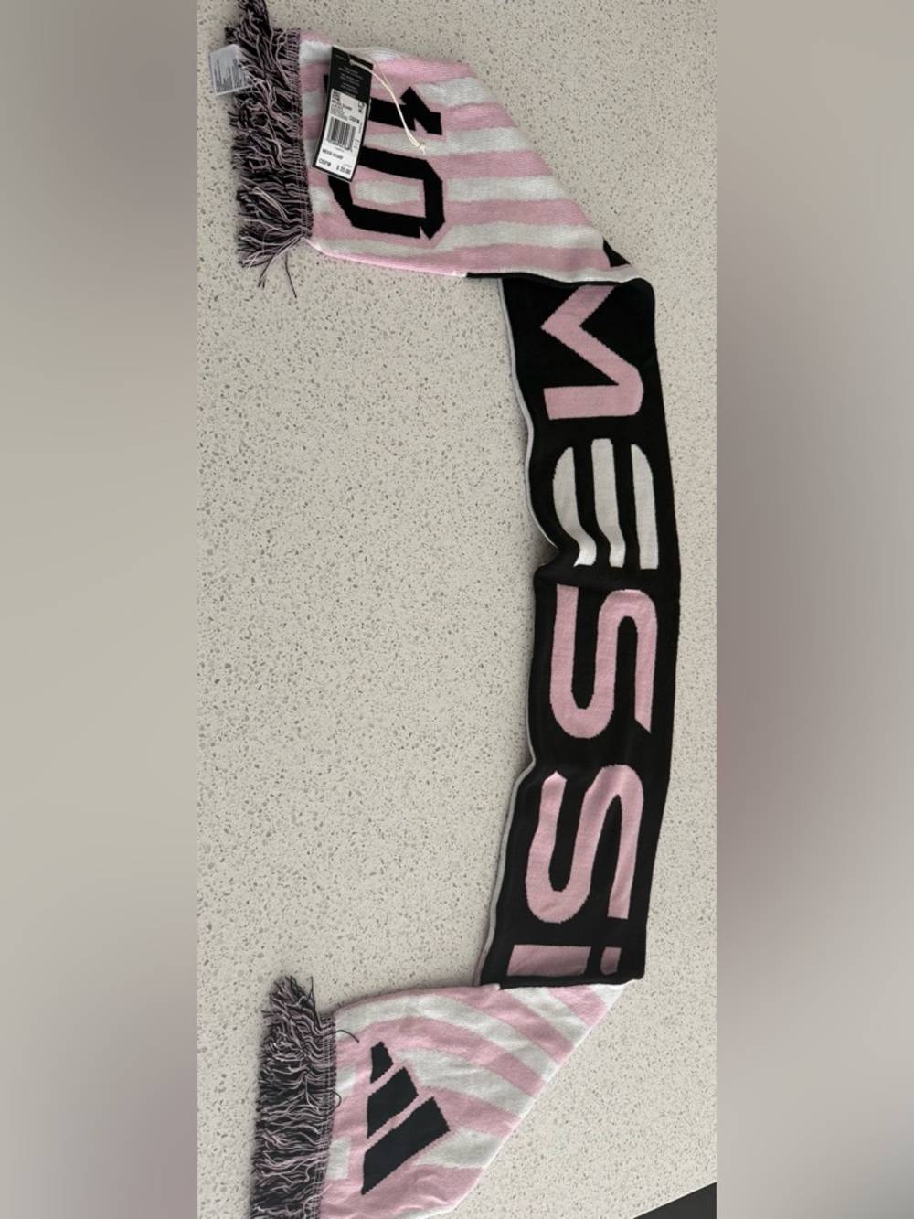 adidas Messi Pink and Black Miami Scarf - BRAND NEW WITH TAGS!!!